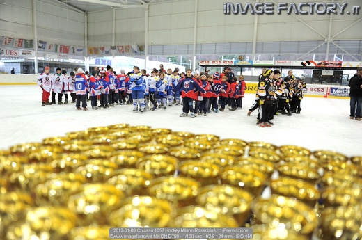 2012-01-08 Chiasso 1057 Hockey Milano Rossoblu U11-Premiazione
